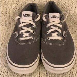 Women’s gray Vans sneakers, size 8.